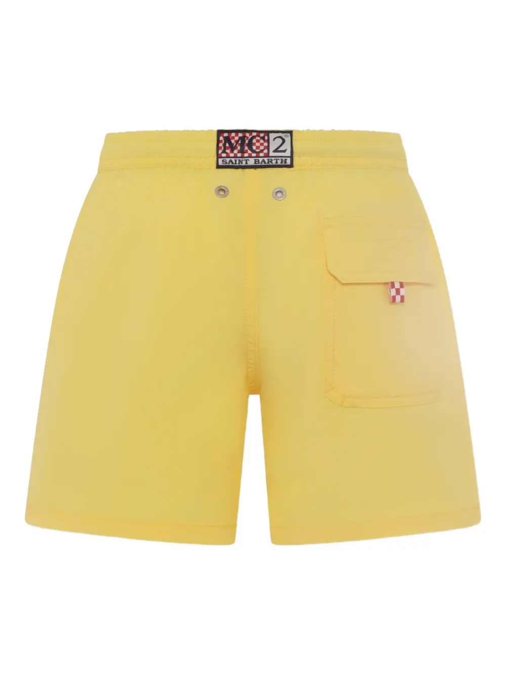 MC2 Saint Barth Kids Zwembroek met print Geel