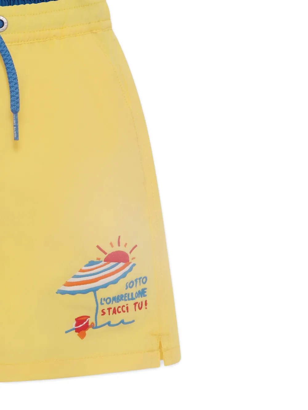 MC2 Saint Barth Kids Zwembroek met print Geel