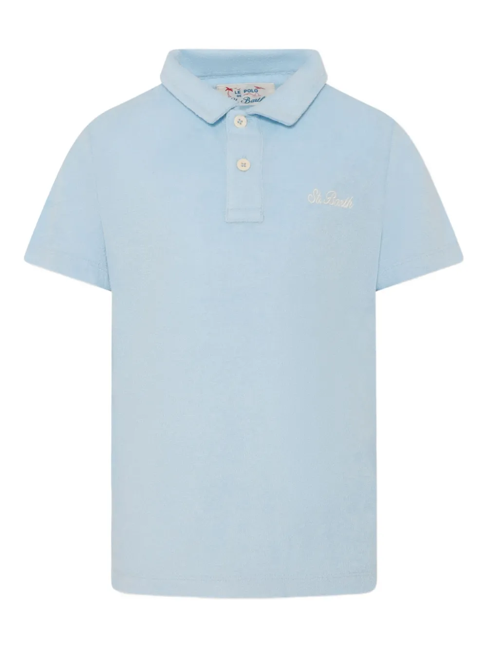 MC2 Saint Barth Kids Poloshirt met geborduurd logo Blauw