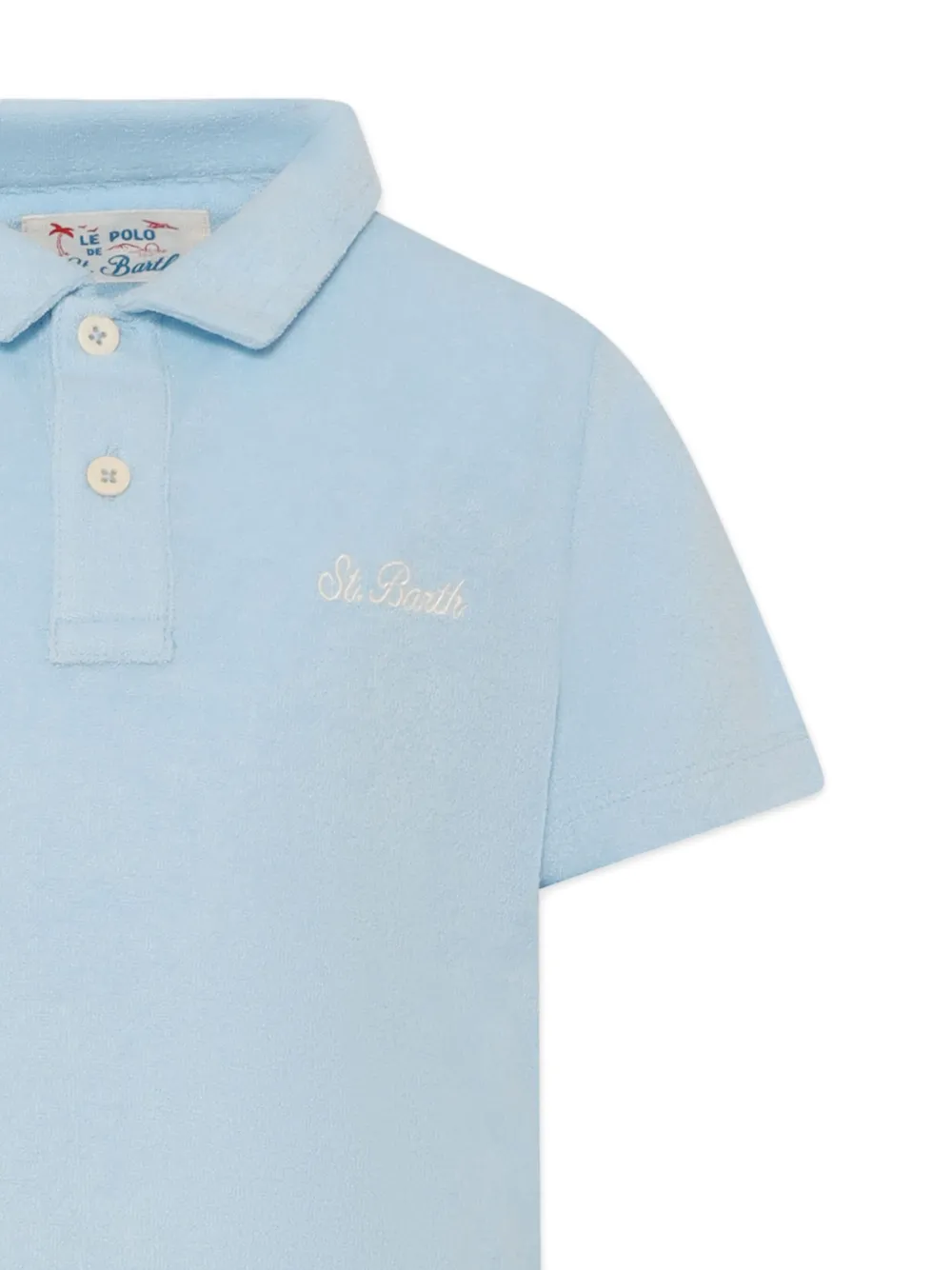 MC2 Saint Barth Kids Poloshirt met geborduurd logo Blauw