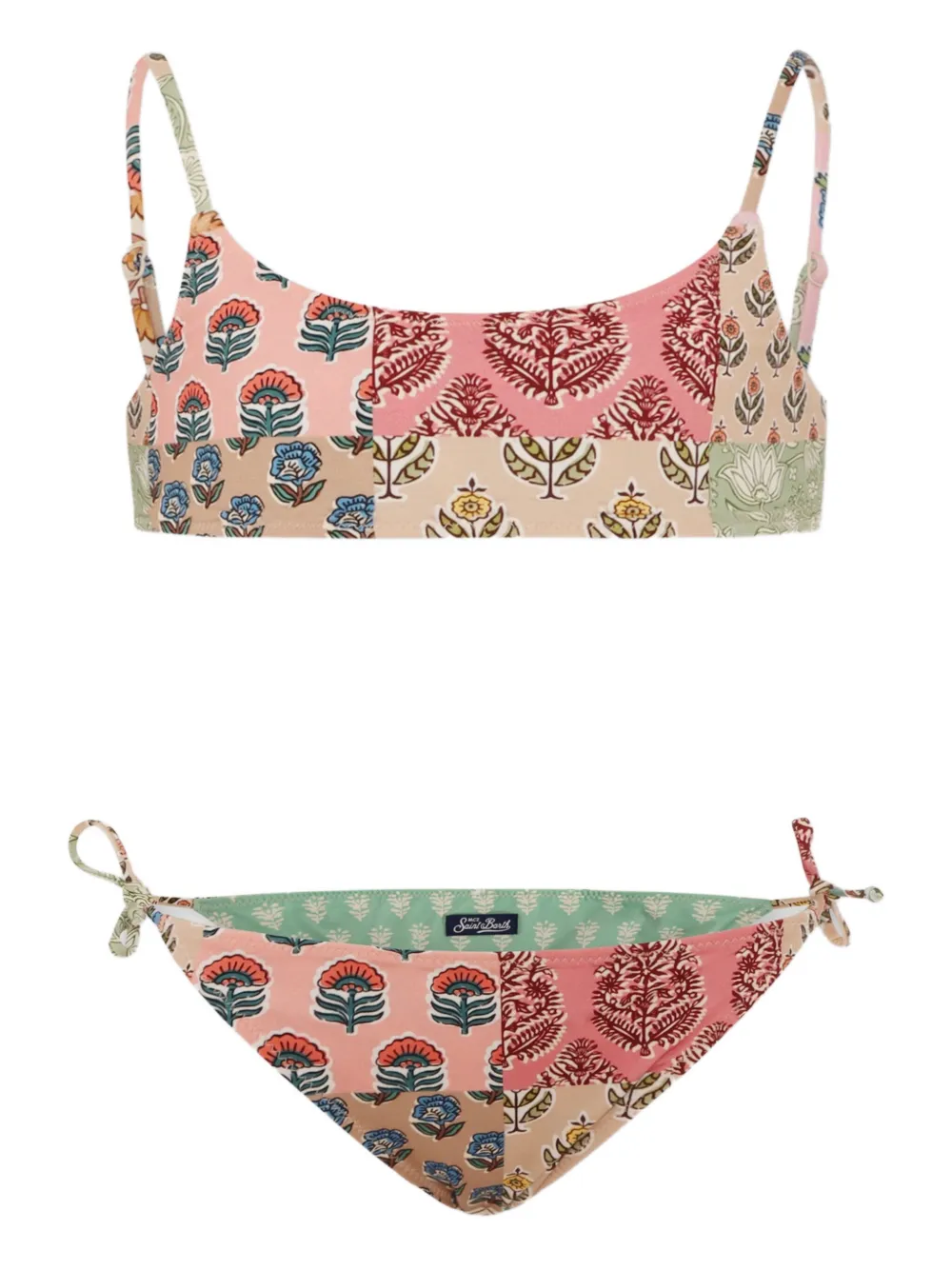 MC2 Saint Barth Kids floral-print bikini set | Neutrals | Image 1