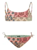 MC2 Saint Barth Kids floral-print bikini set - Neutrals