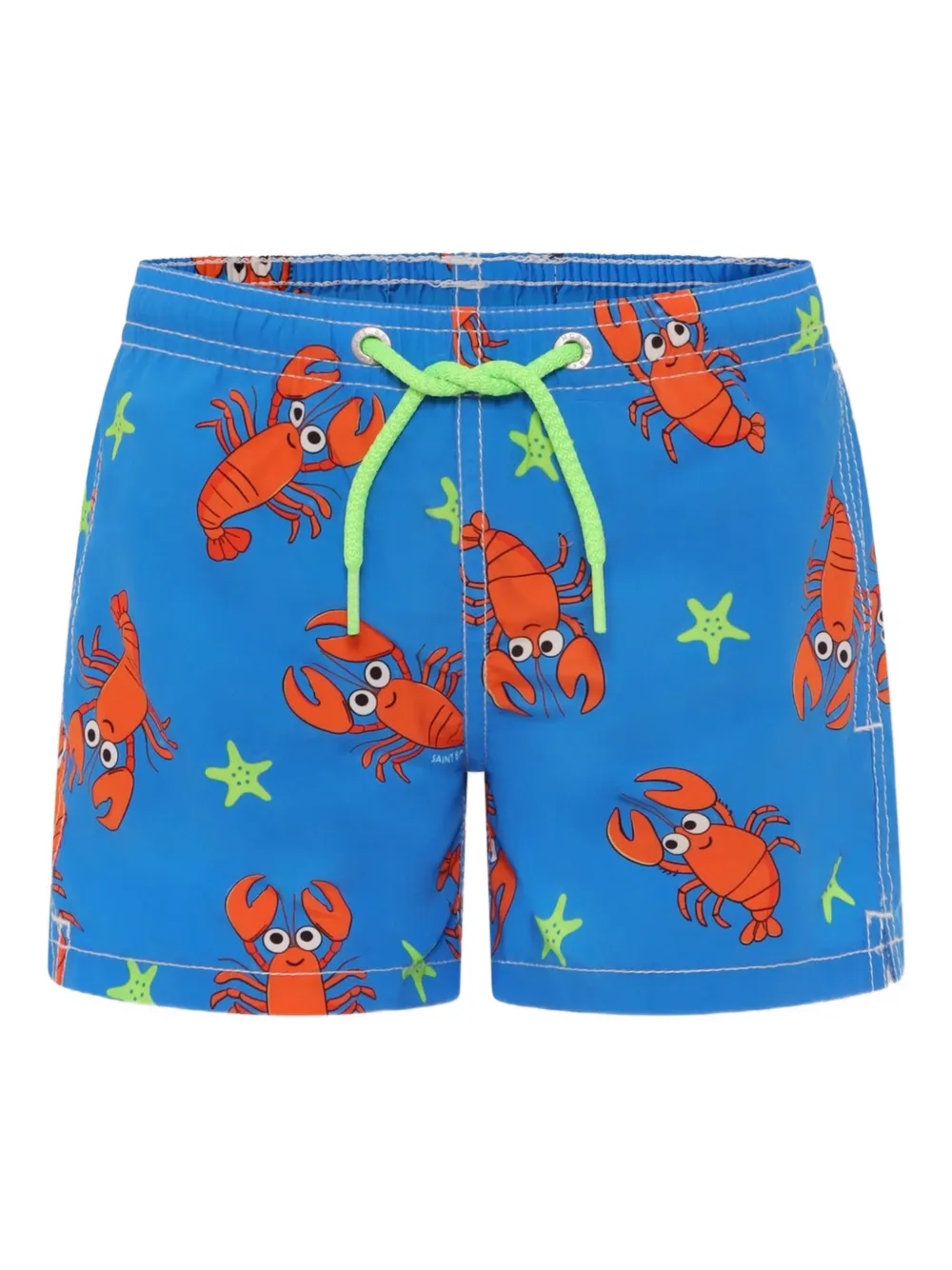 MC2 Saint Barth Kids shorts de playa con langostas estampadas | azul | Image 1