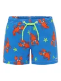 MC2 Saint Barth Kids lobster-print swim shorts - Blue