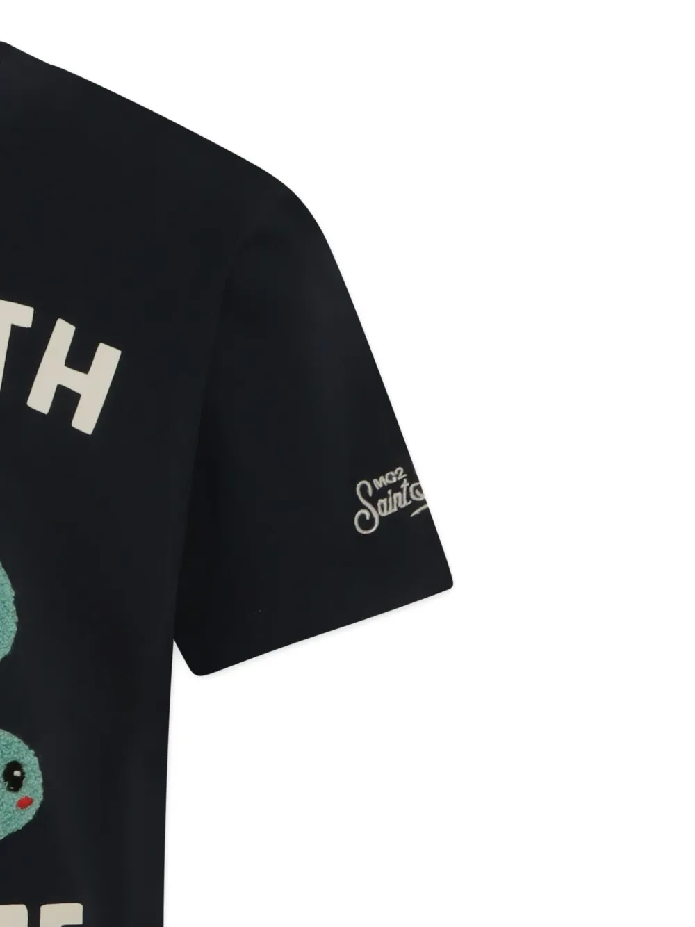 MC2 Saint Barth Kids T-shirt met logoprint Blauw