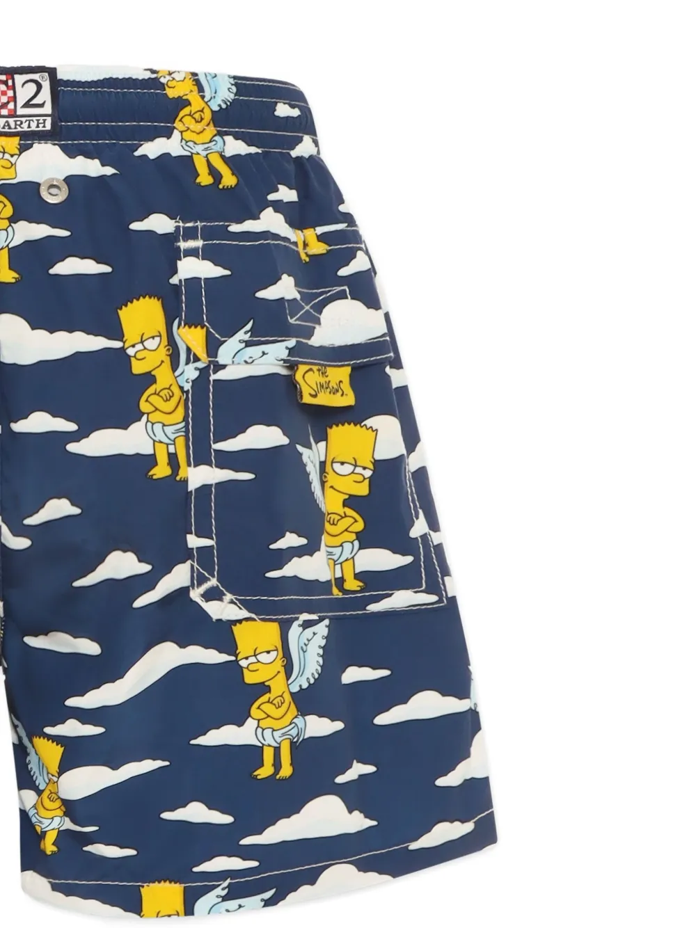 MC2 Saint Barth Kids Zwembroek met print Blauw