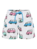 MC2 Saint Barth Kids Snoopy-print swim shorts - White