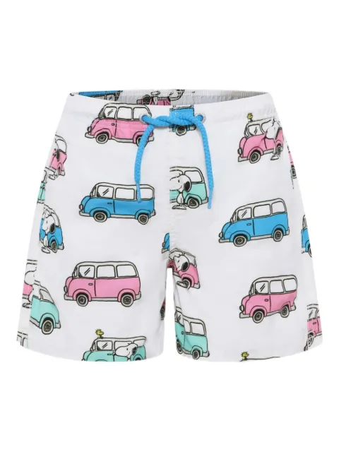 MC2 Saint Barth Kids shorts de playa con Snoopy estampado