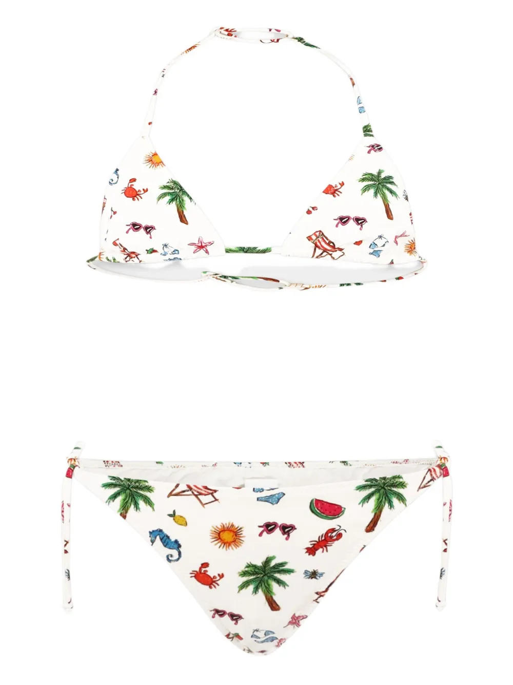 MC2 Saint Barth Kids bikini con estampado gráfico | blanco | Image 1