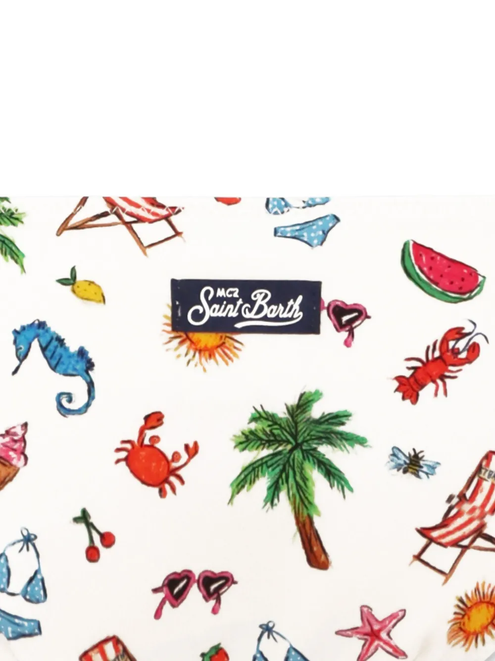 MC2 Saint Barth Kids Bikini met grafische print Wit