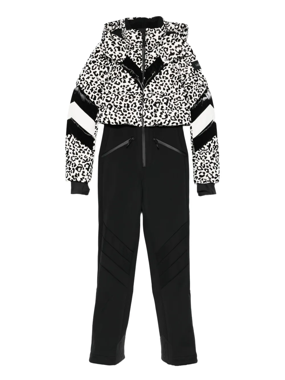 Mackage Satory-Flp leopard-print ski jumpsuit | Black | Image 1