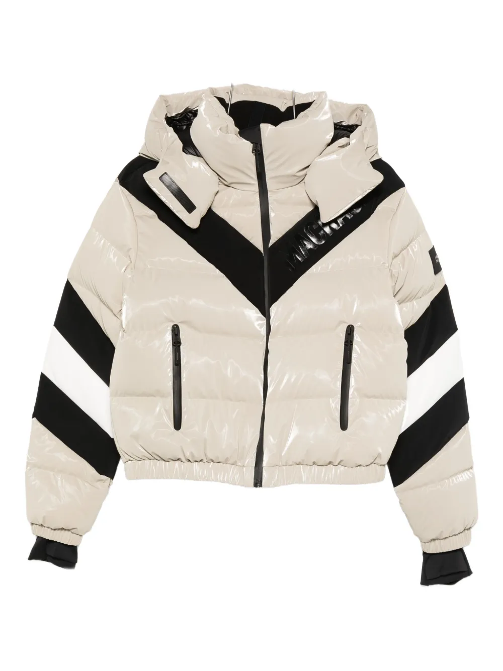 Mackage Kairi-glo Logo-detail Ski Jacket In Neutral