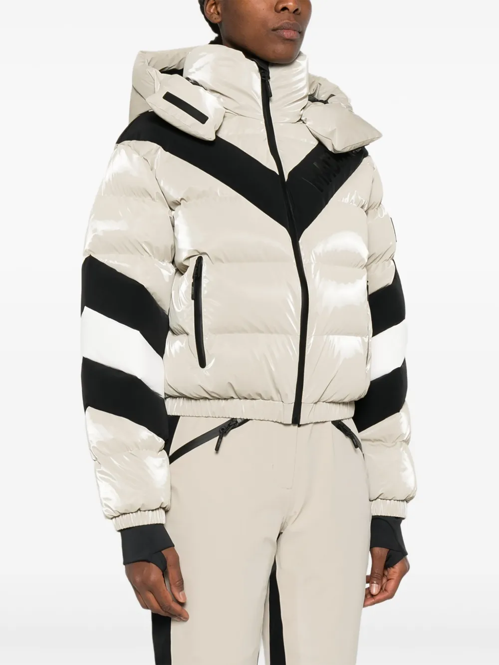 Mackage Kairi-Glo ski-jack met logodetail Beige