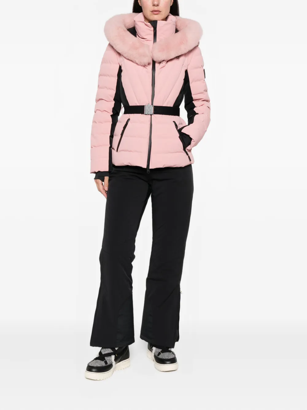 Mackage Elita-Shr fur belted ski jacket | Ski Jackets | Image 2