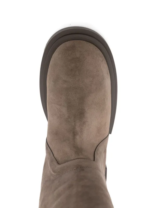 Rick Owens 70mm Wader Bogun over-the-knee Boots | Brown | FARFETCH RO