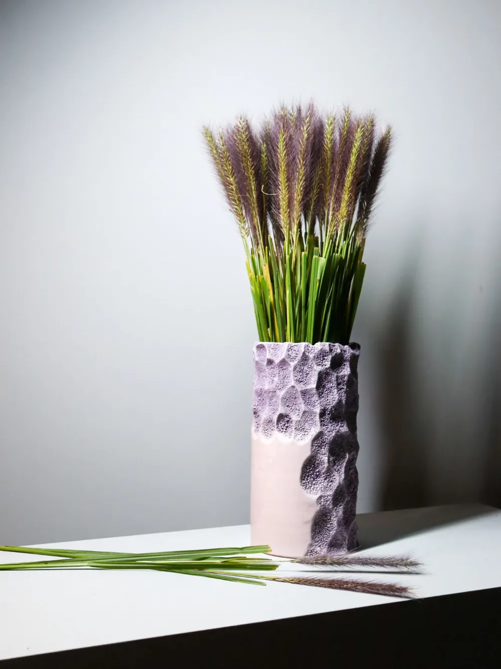 Shop Editions Milano Oxymoron Textured Ceramic Vase (15cm X 29cm)