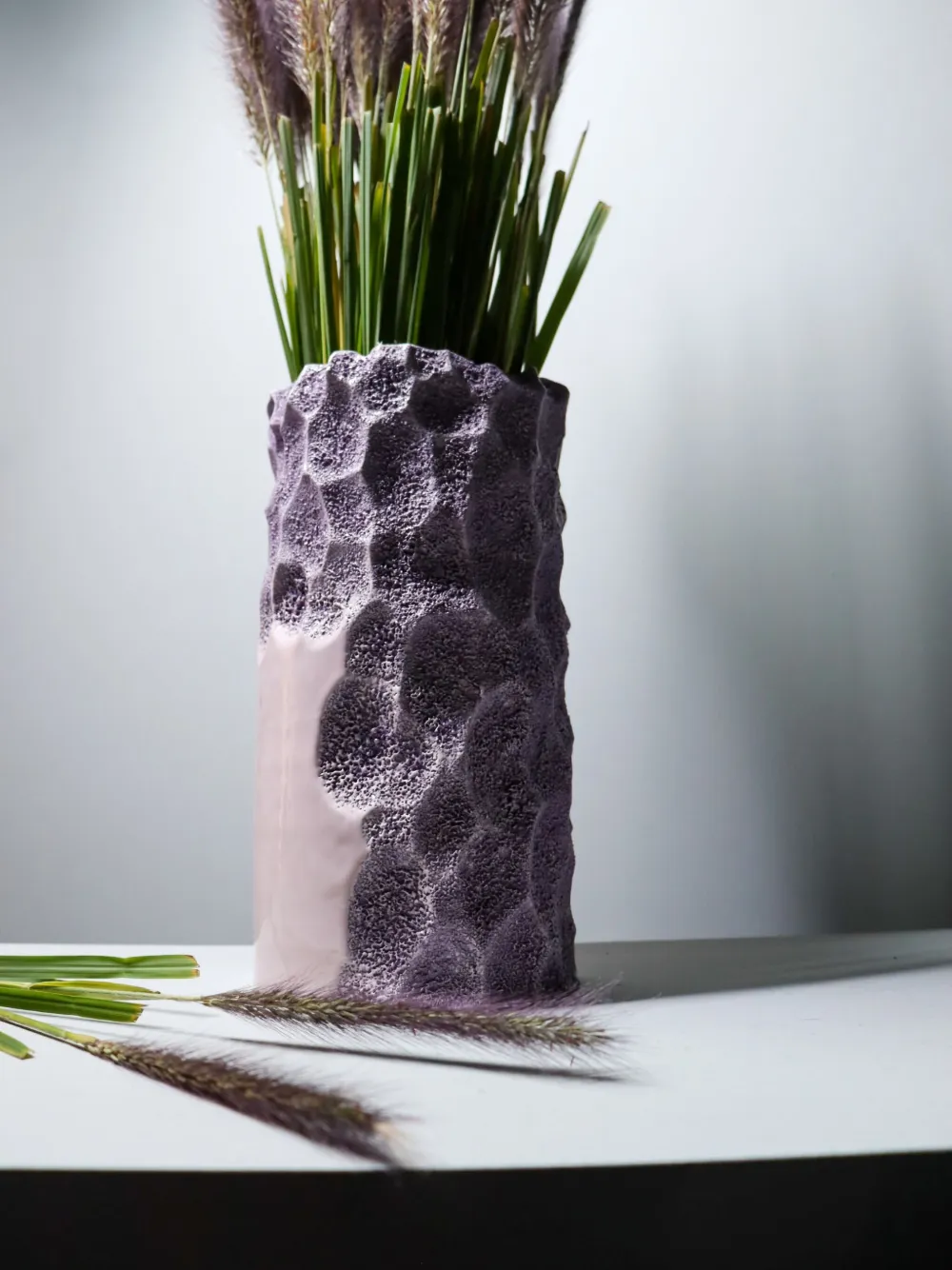 Shop Editions Milano Oxymoron Textured Ceramic Vase (15cm X 29cm)