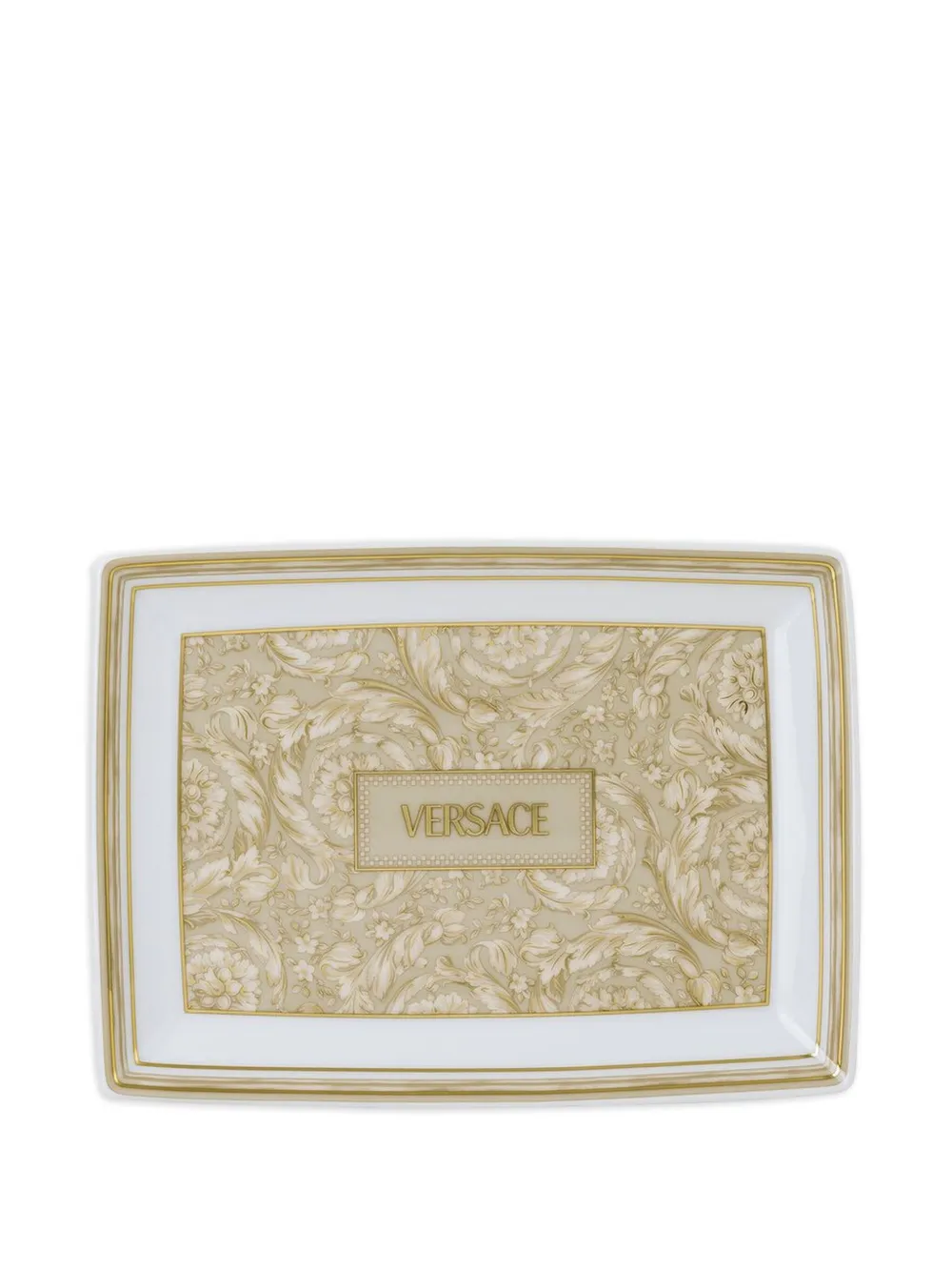 Versace Barocco serving platter (18cm) - Toni neutri