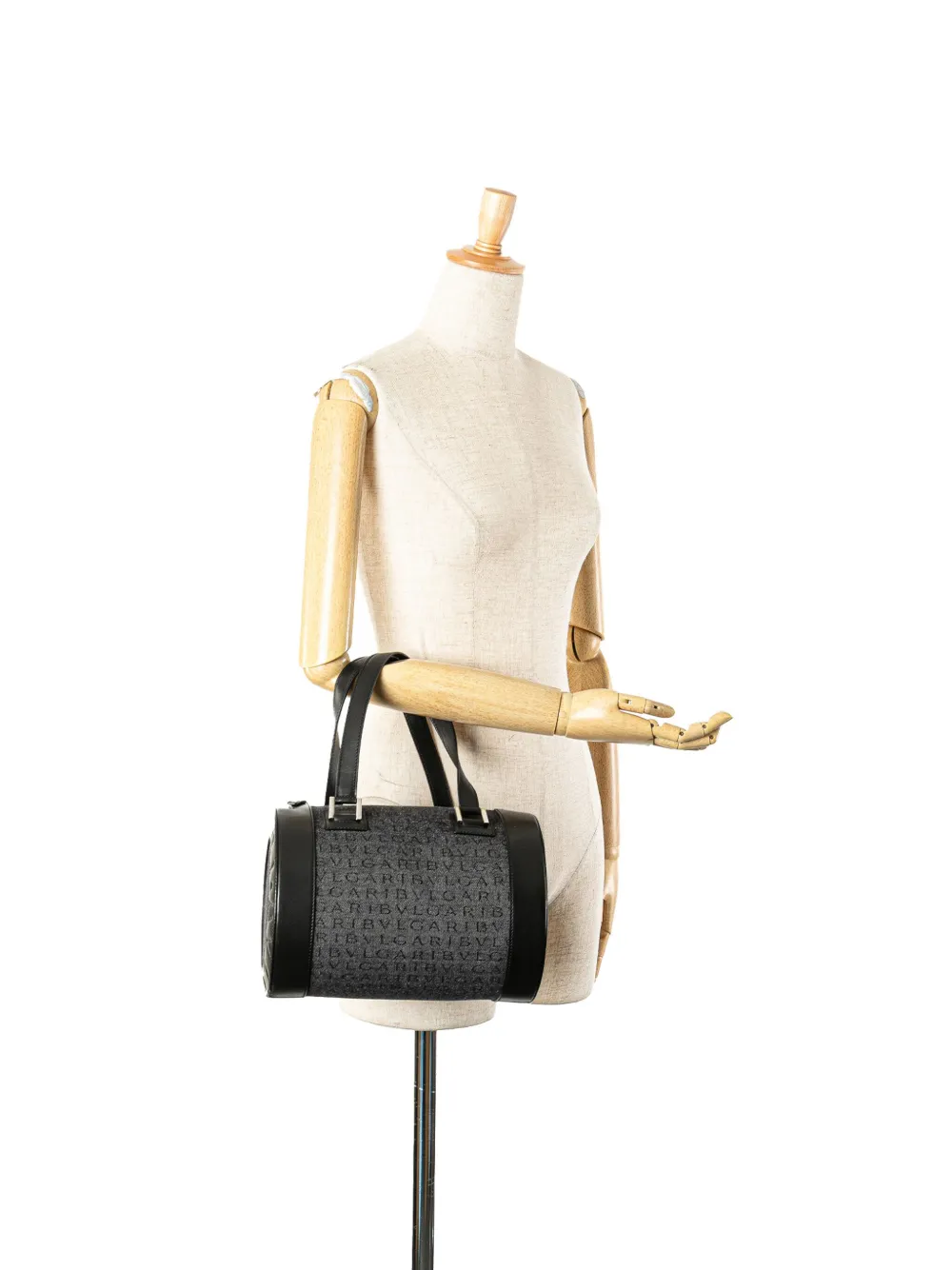 Bvlgari Pre-Owned 1990-2024 Logomania Denim Cylinder handbag | Pre-Owned | Image 2