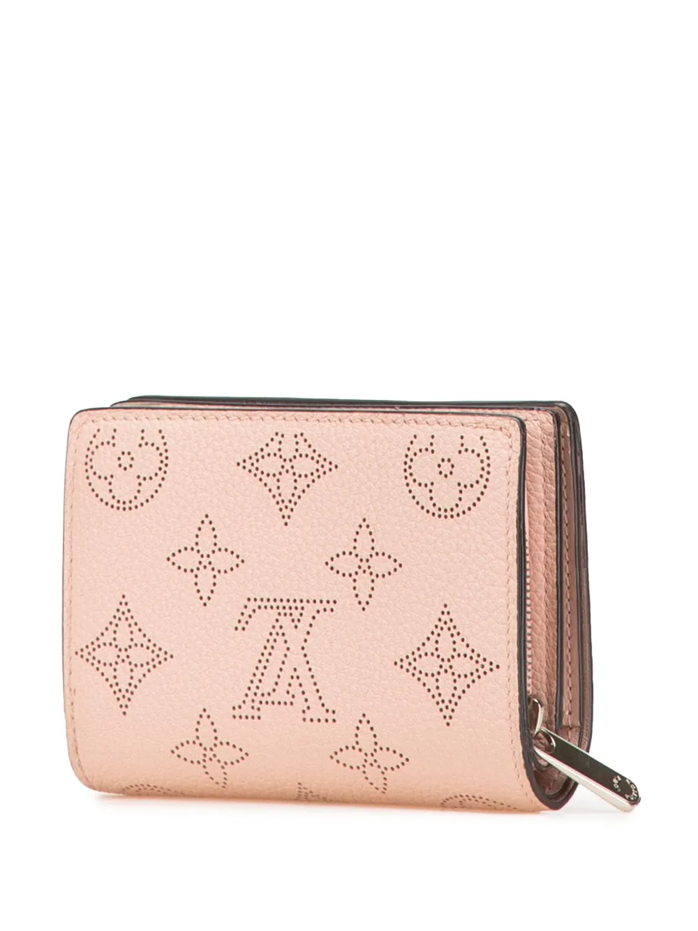Pre-owned Louis Vuitton 2021-2024 Monogram Mahina Clea Wallet Small Wallets
