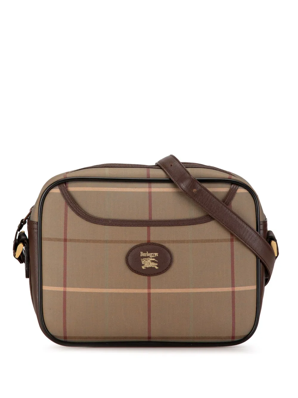 Pre-owned Burberry 2000-2017 Vintage Check Canvas Crossbody Bag