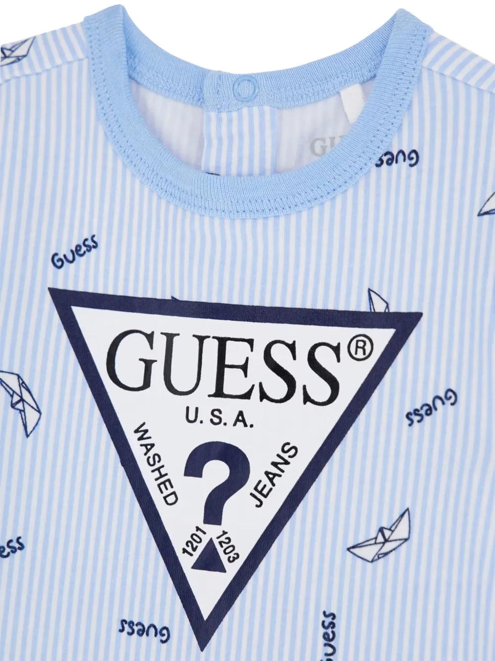 guess kids Gestreepte romper Blauw