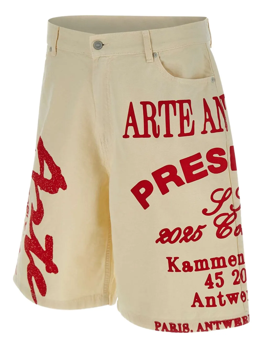 Arte Antwerp Shorts met print Beige