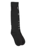 HELIOT EMIL embroidered-logo socks - Black