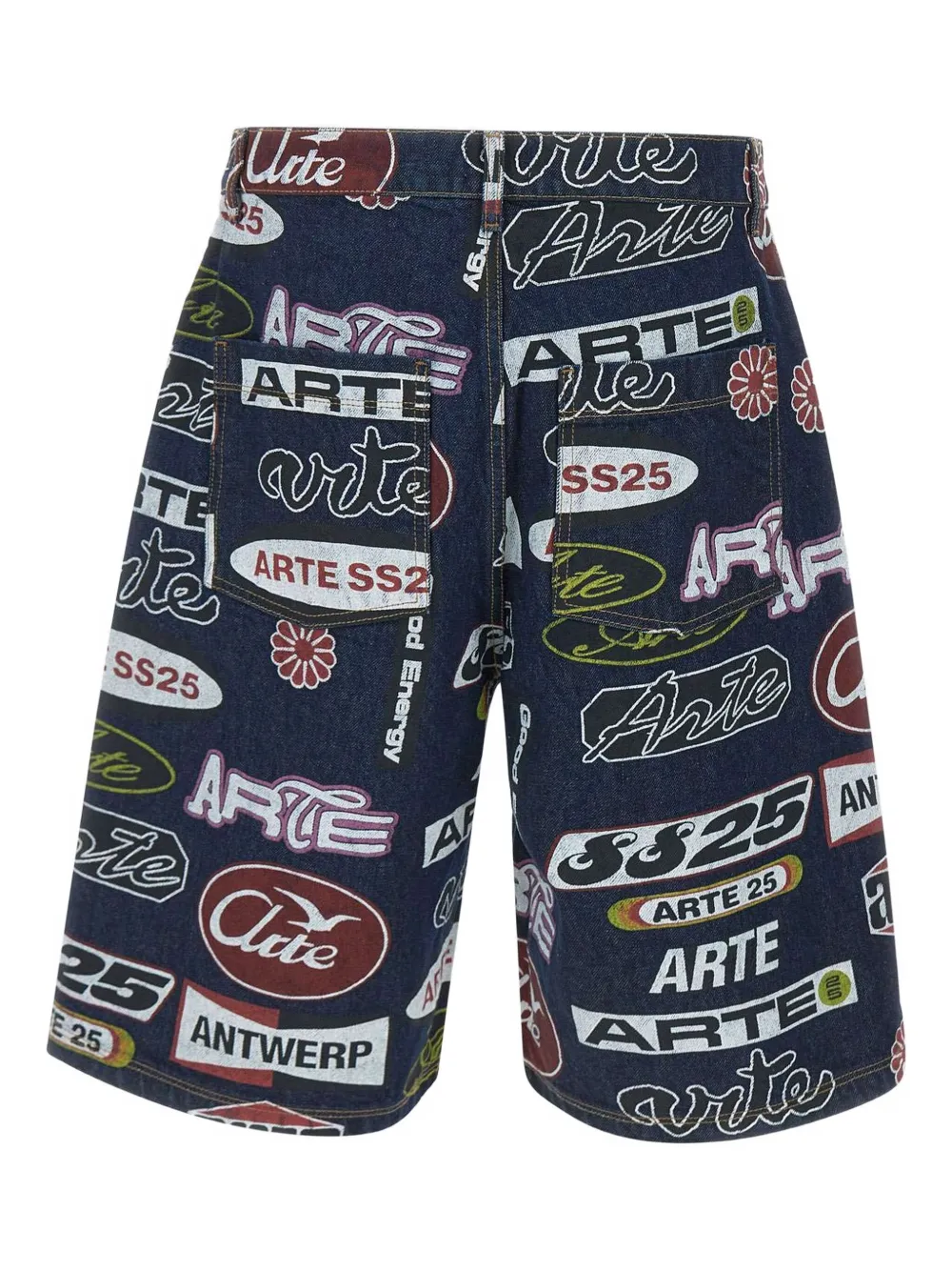 Arte Antwerp all-over print shorts - Blauw