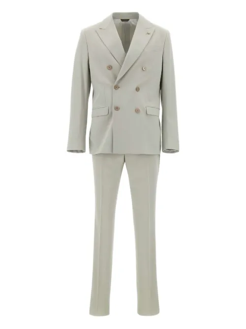 Costume à veste à boutonnière croisée - Manuel Ritz - Modalova