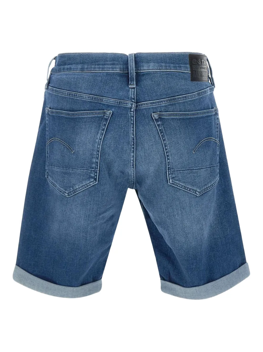 G-Star RAW rolled-hem denim shorts - Blauw