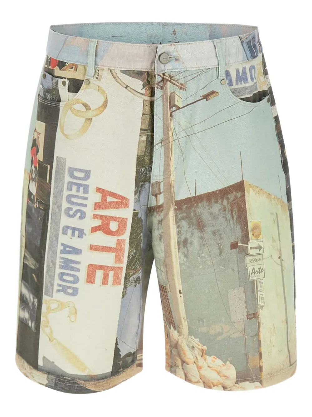 Arte Antwerp all-over print shorts | Neutrals | Image 1