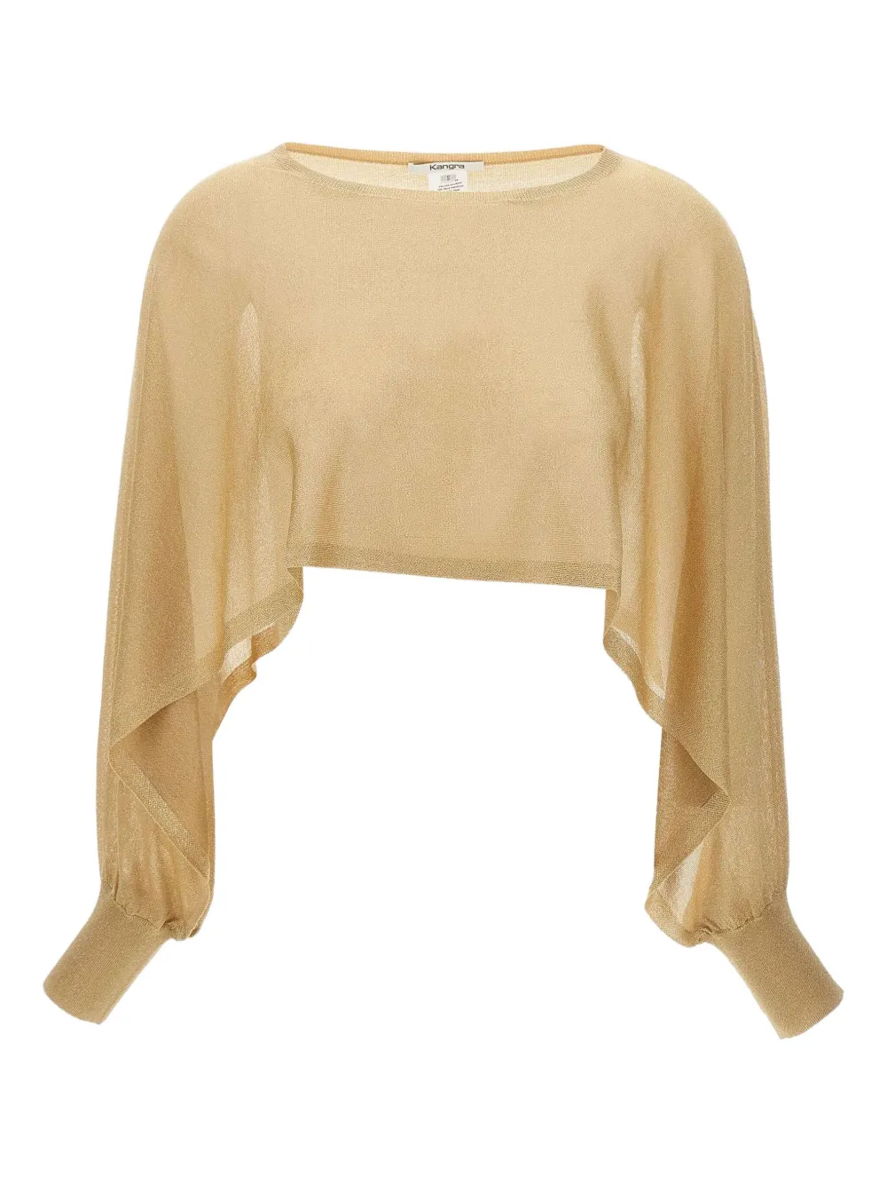 Kangra Top crop in maglia - Oro