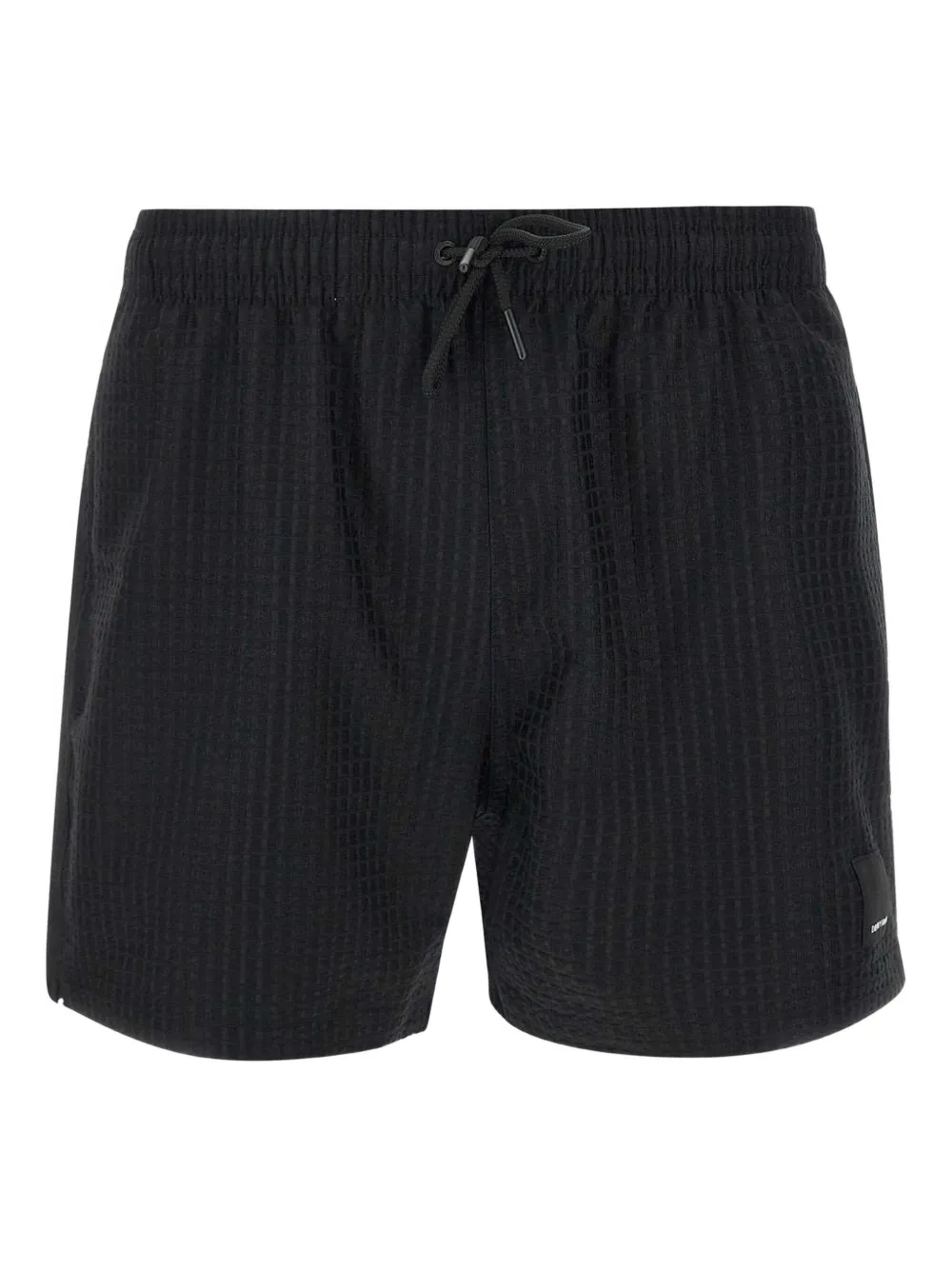 Emporio Armani Zwembroek met logopatch Zwart
