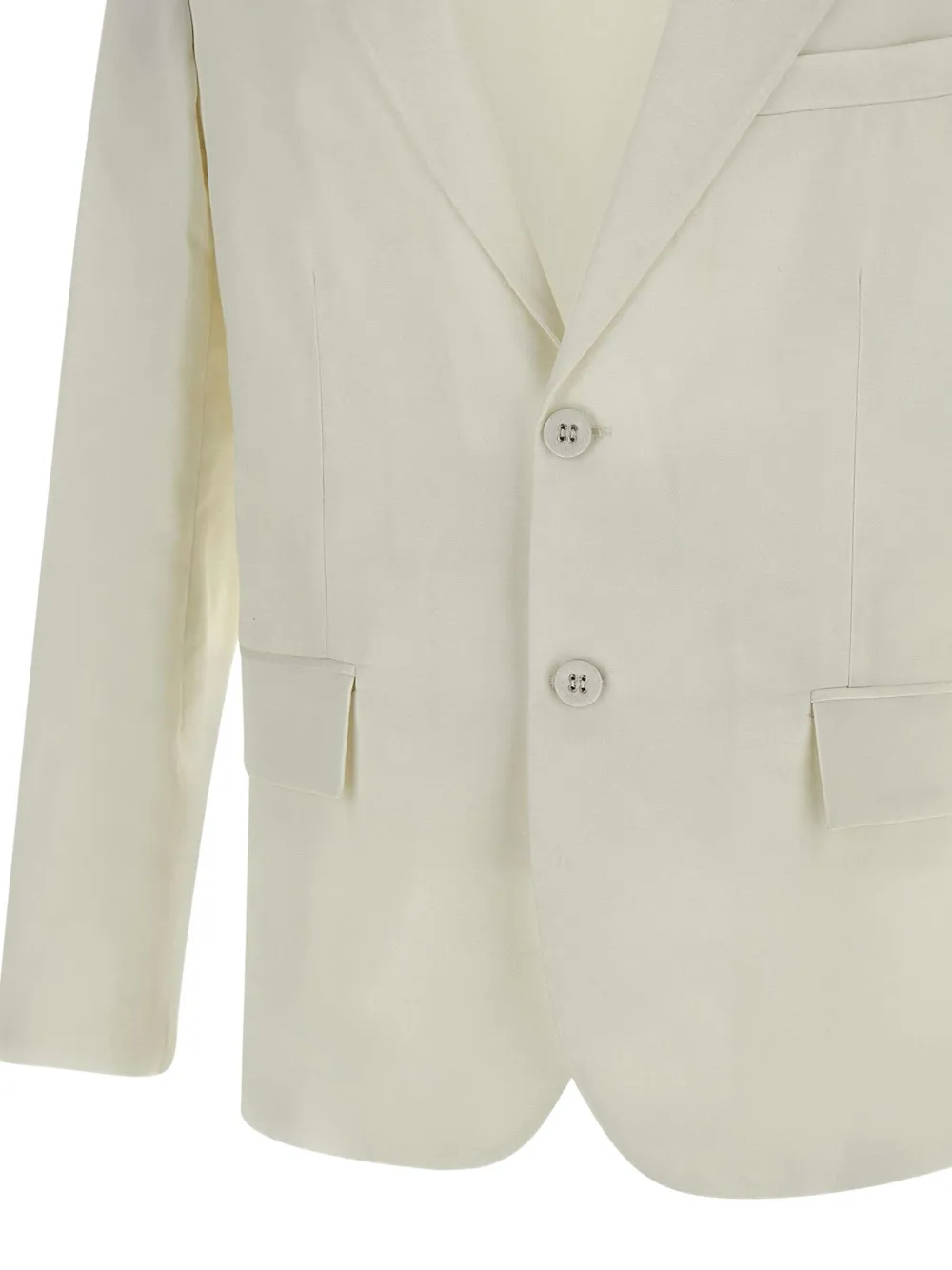 Paolo Pecora Blazer met enkele rij knopen Wit