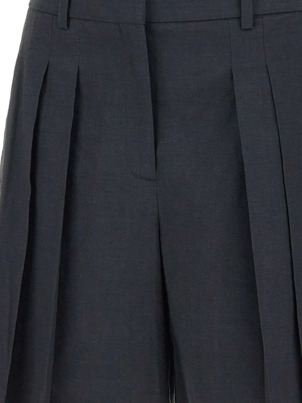 Theory Geplooide shorts Zwart