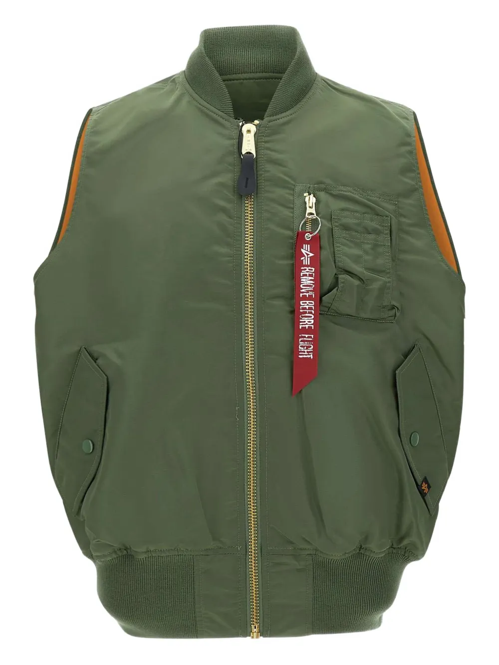 Alpha Industries MA-1 Heritage Vest - グリーン Alpha Industries MA-1 Heritage Vest - グリーン