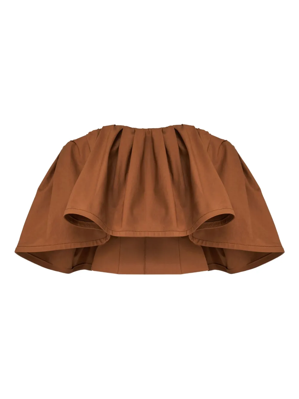 Carolina Herrera Top met ruches Bruin