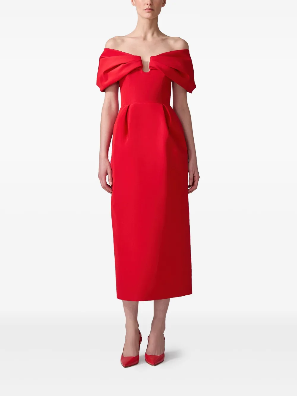 Carolina Herrera off-shoulder midi dress | Day Dresses | Image 2