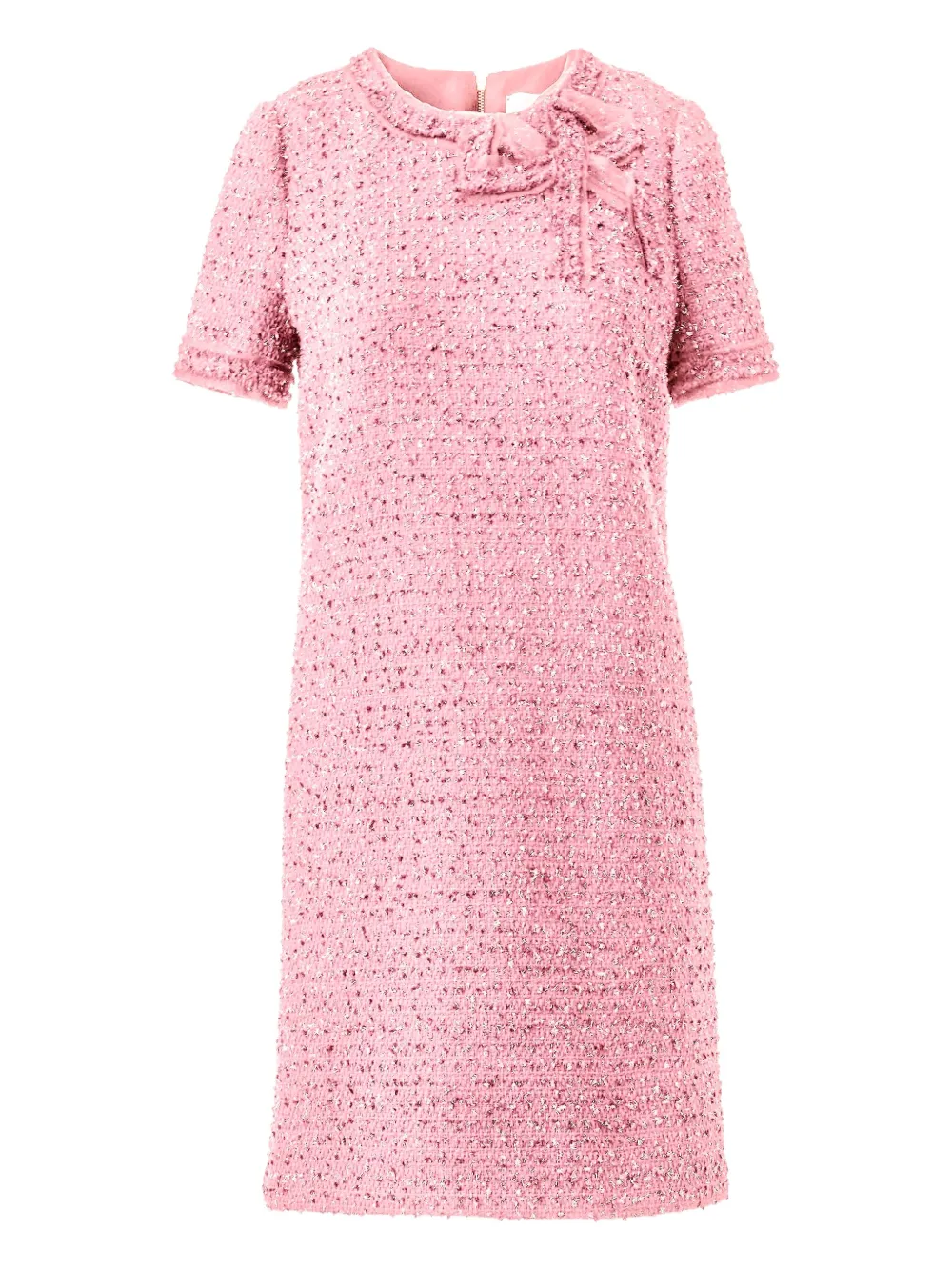 Carolina Herrera Tweed mini-jurk Roze