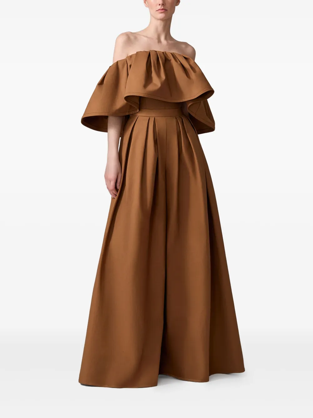 Carolina Herrera Palazzo broek Bruin