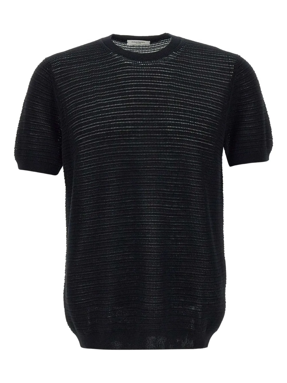 Paolo Pecora crochet-knit T-shirt | Black | Image 1