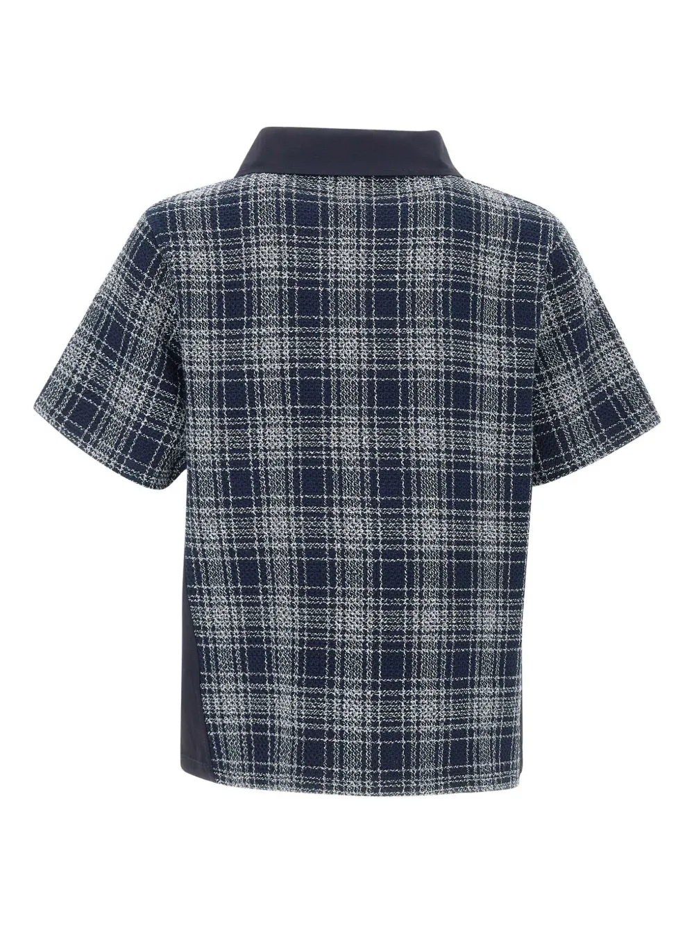Arte Antwerp T-shirt met vierkante kraag Blauw