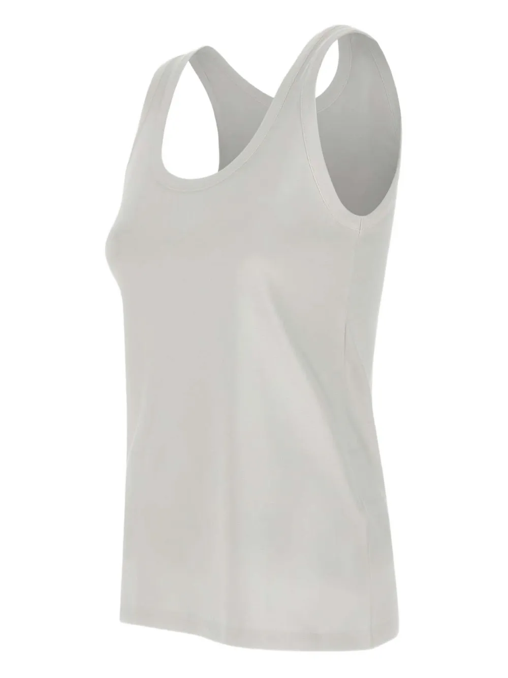 Eleventy Tanktop met ronde hals Wit