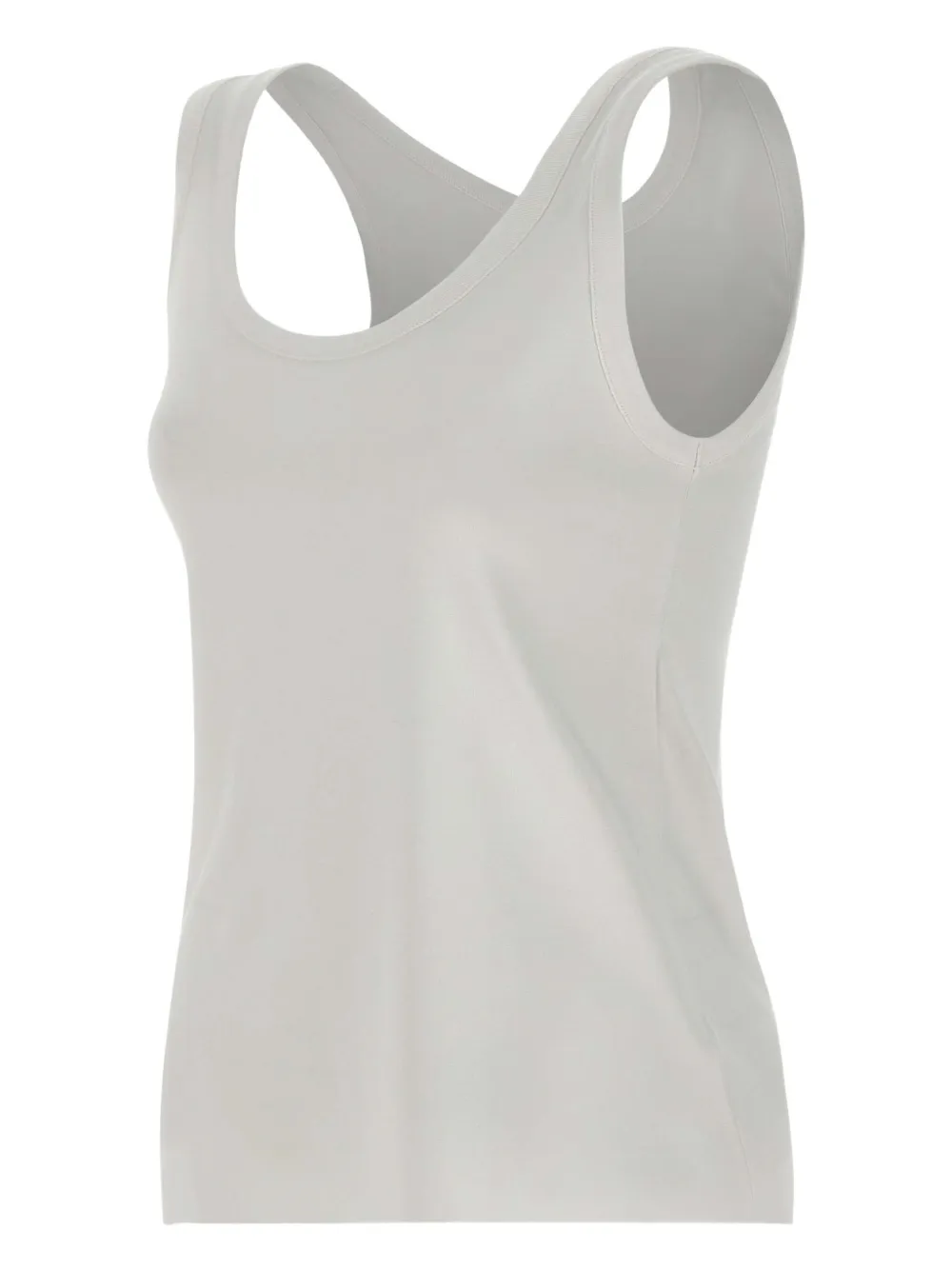 Eleventy Tanktop met ronde hals Wit