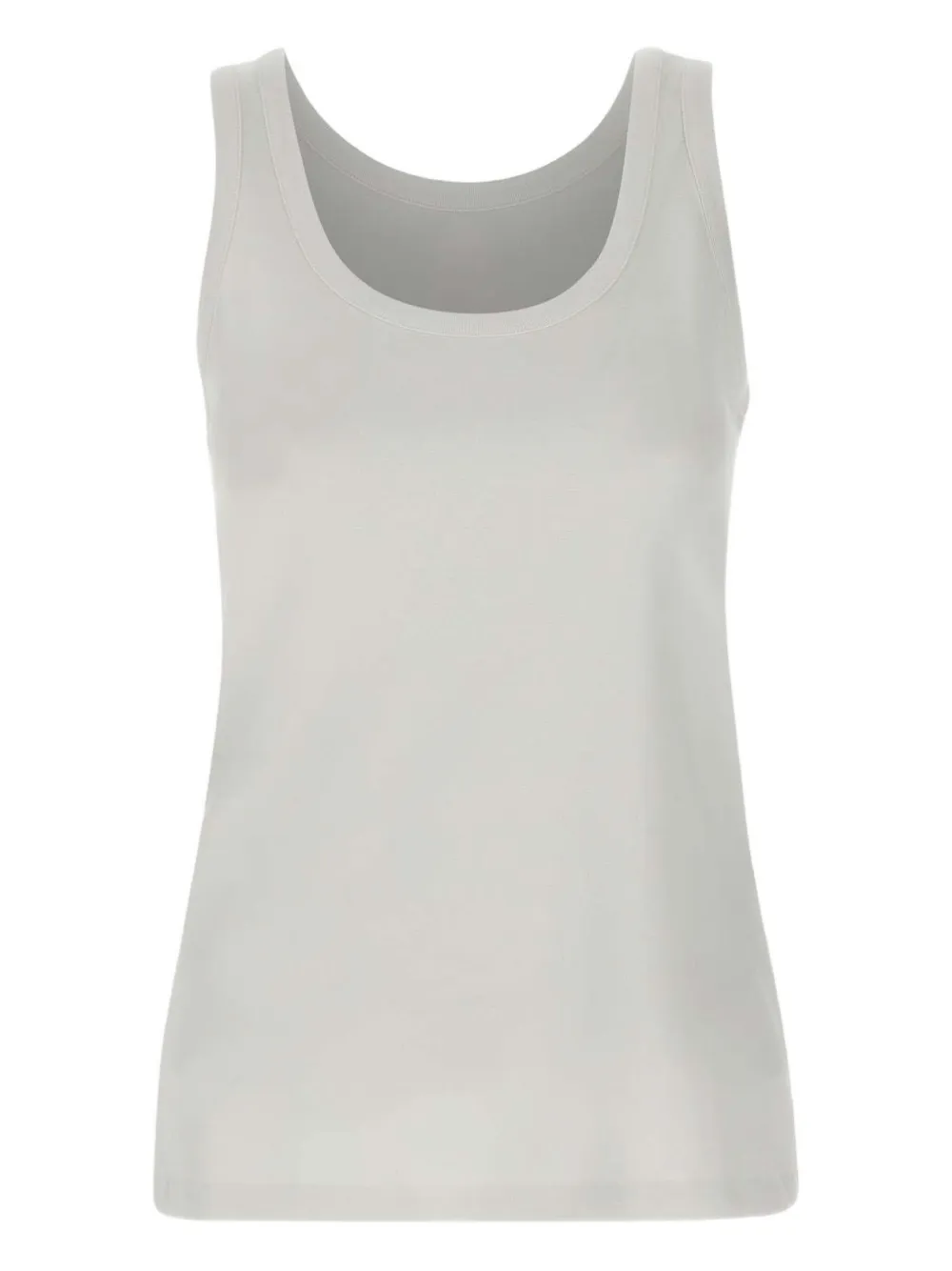 Eleventy Tanktop met ronde hals Wit