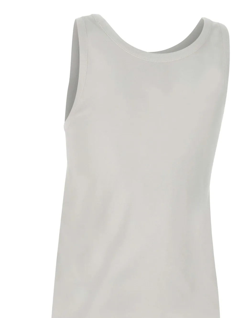 Eleventy Tanktop met ronde hals Wit