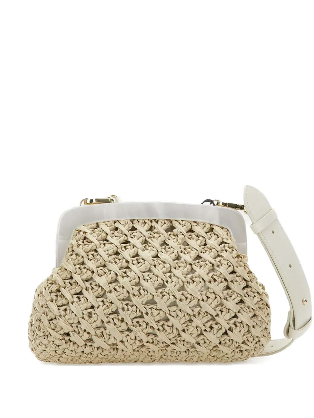 Marella Banda clutch bag - ニュートラル Marella Banda clutch bag - ニュートラル