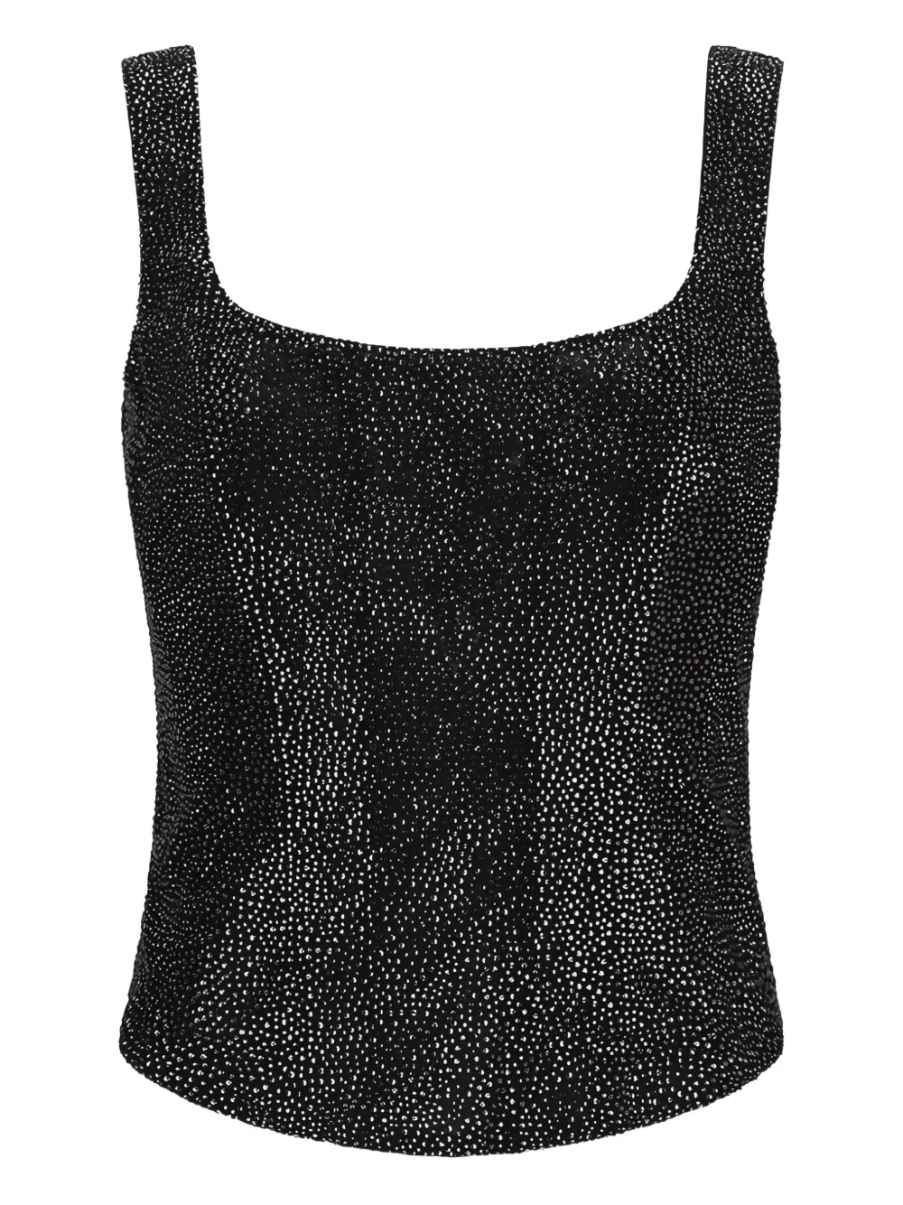 Giuseppe Di Morabito embellished square-neck top Zwart