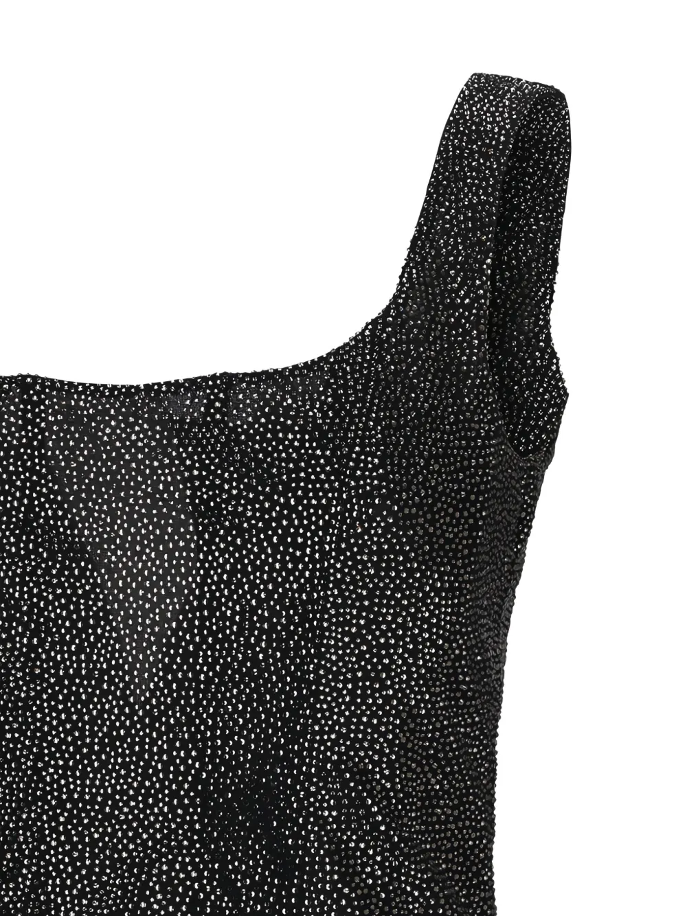 Giuseppe Di Morabito embellished square-neck top Zwart